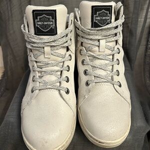 Harley-Davidson Women's Cream High-Top Shoes